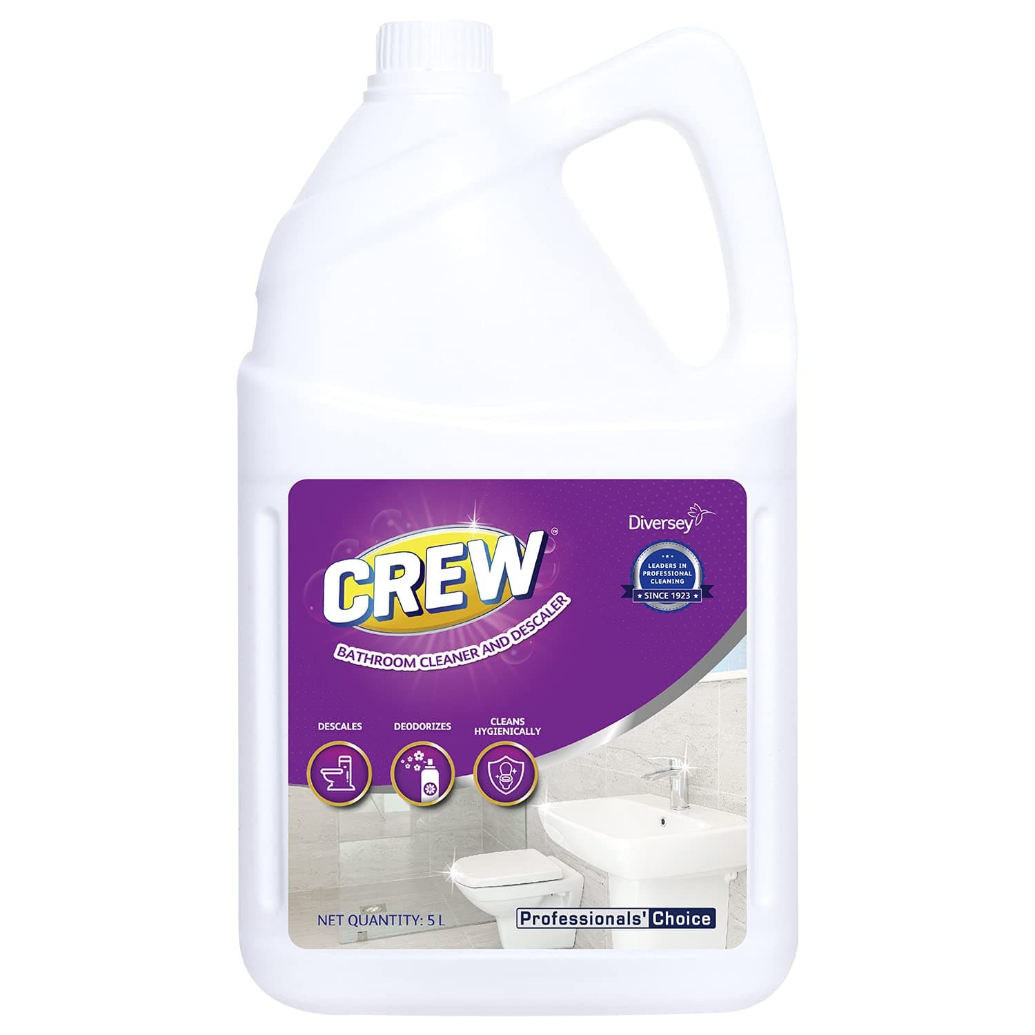 Diversey Crew™ Bathroom Cleaner Liquid and Descaler 5L