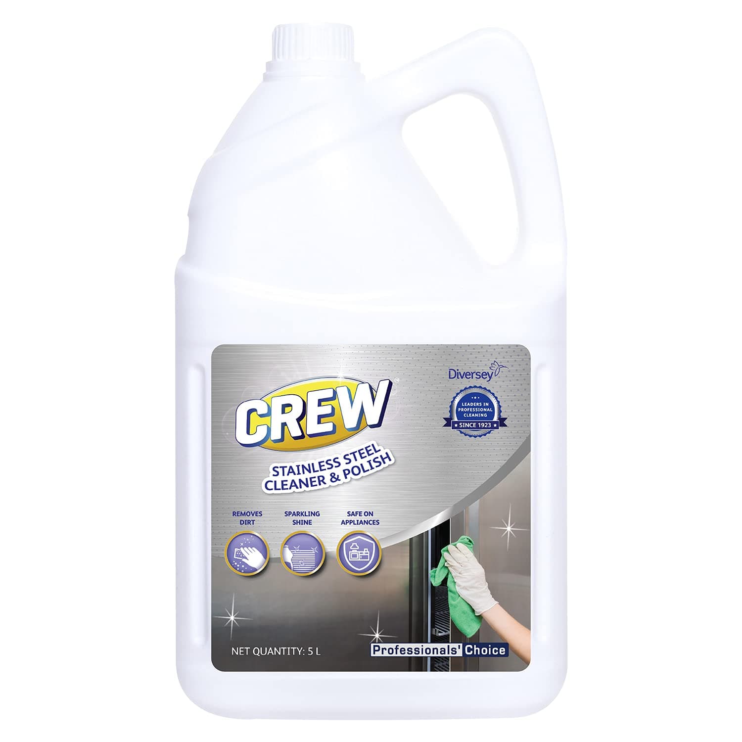 Diversey Crew™ Stainless Steel Cleaner and Polish 5L