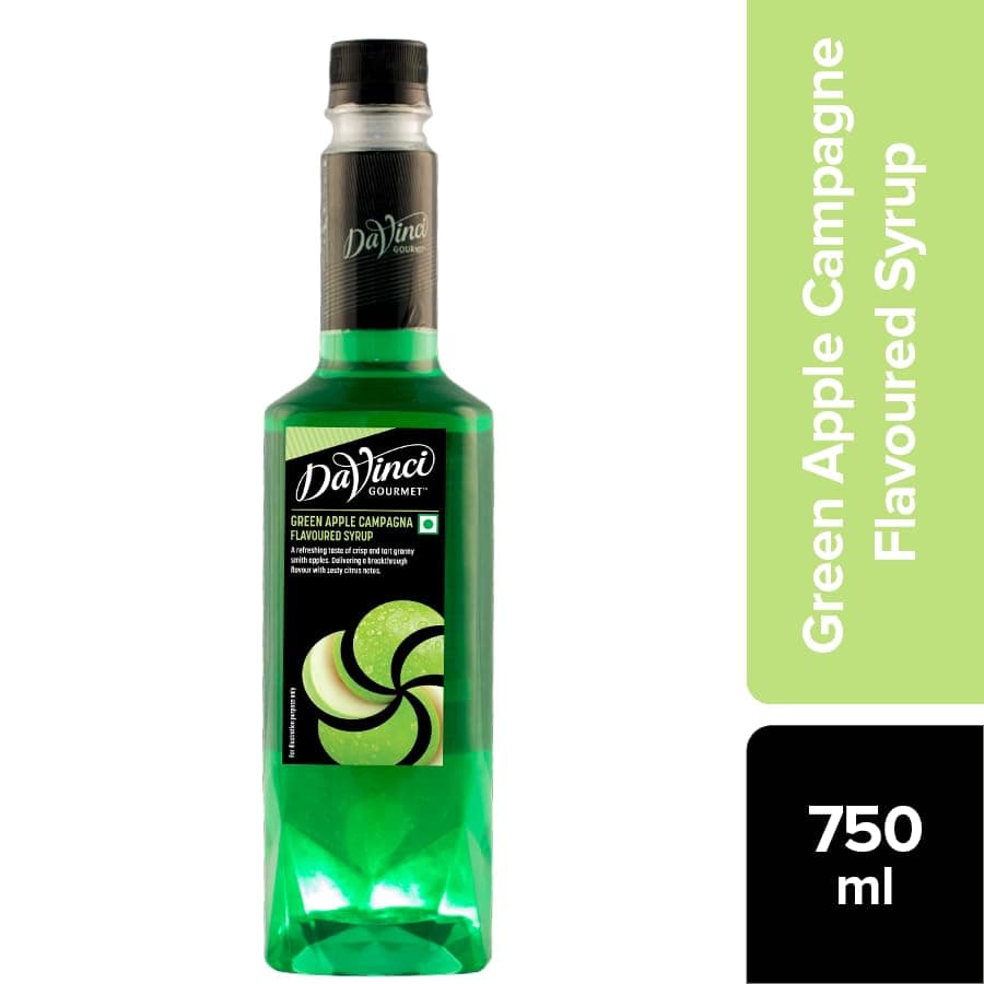 DaVinci Gourmet - Green Apple - Flavoured Liquid Syrup – 750 ML