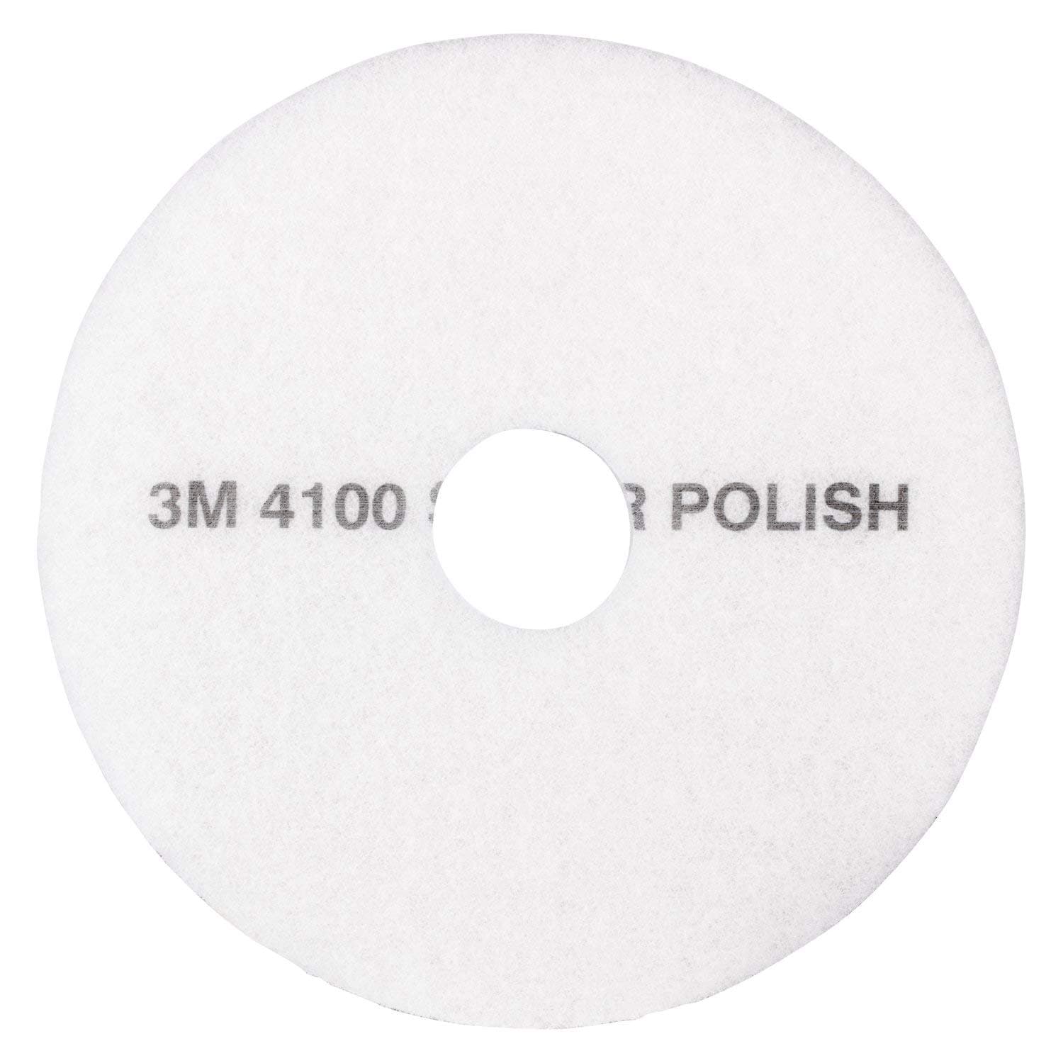 3M™ White Super Polish Pad 4100 - 17" (case of 5)