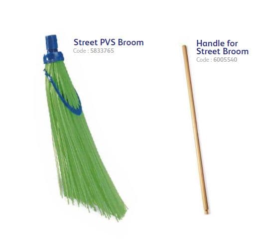 Diversey Taski™ Street PVC Broom with wooden handle