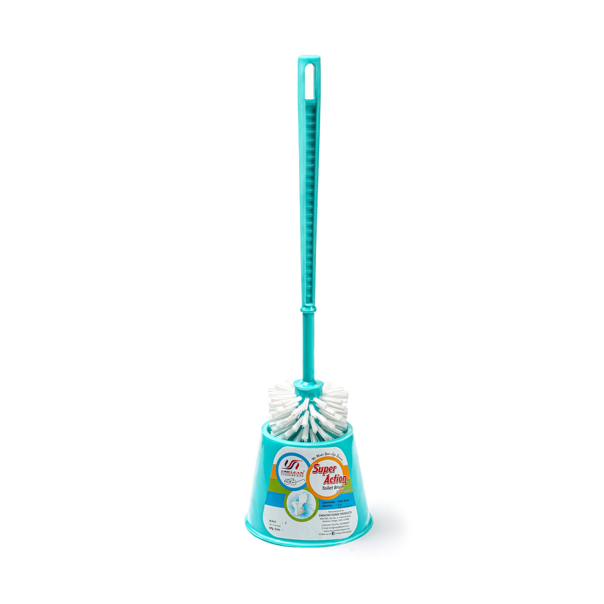 Super Action Toilet Brush With Stand
