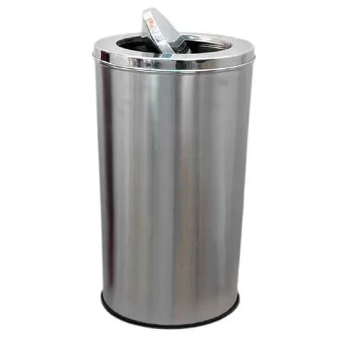 Stainless Steel Lobby Swing Dustbin - 12X24 inch