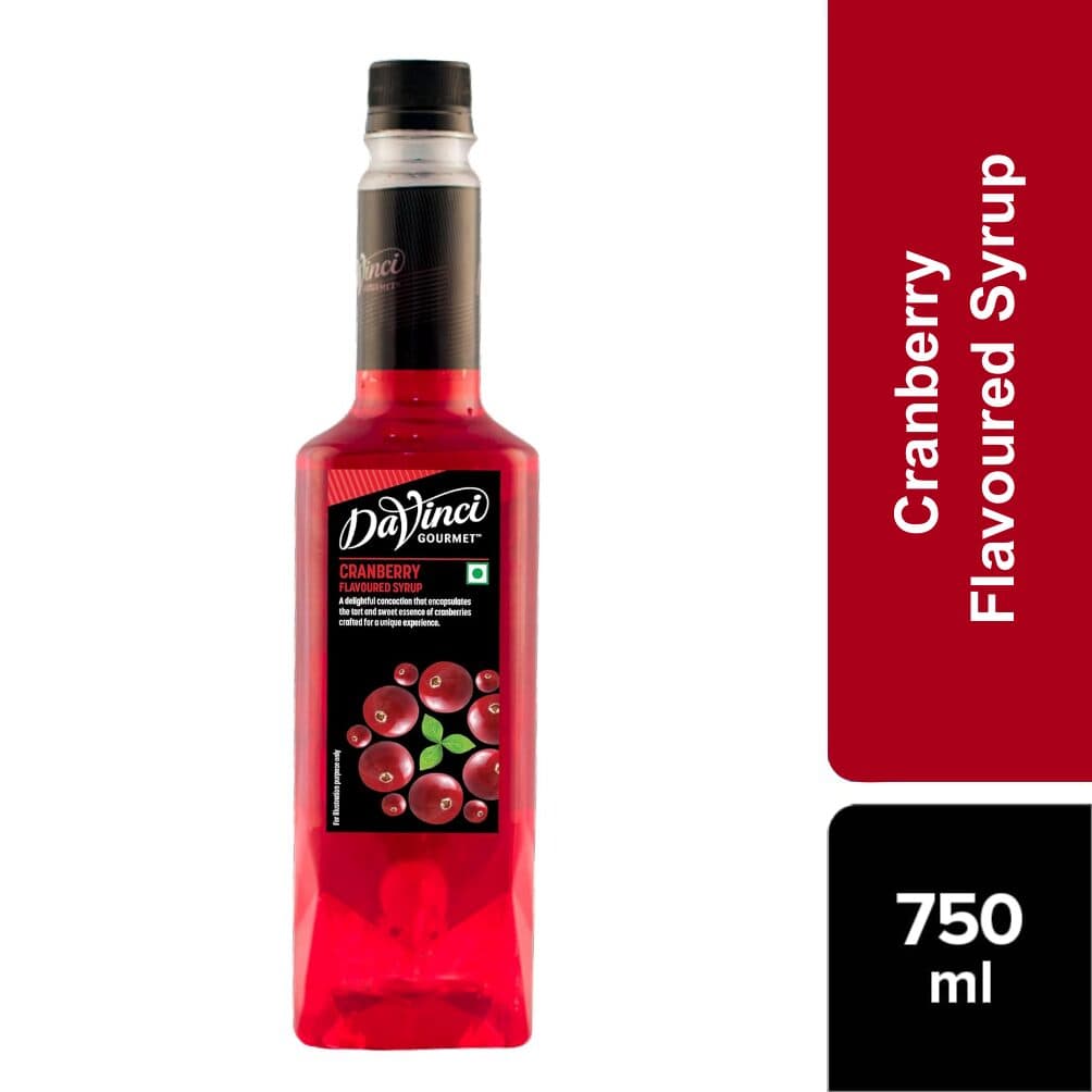 DaVinci Gourmet - Cranberry - Flavoured Liquid Syrup – 750 ML